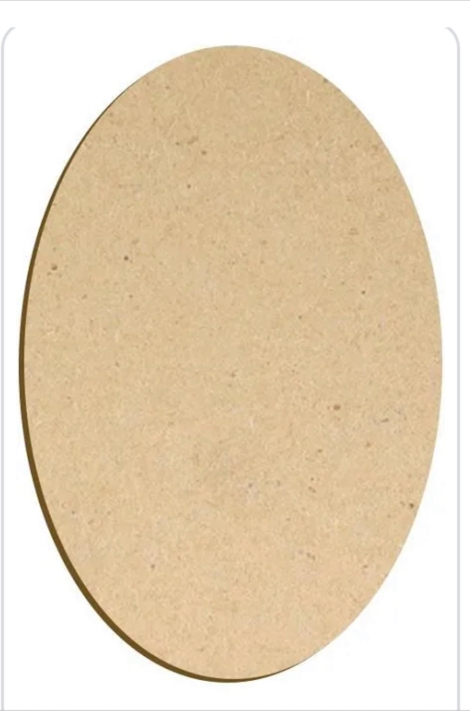 Oval Mdf nameplate board