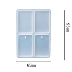 Rectangle coin plater or keychain mould