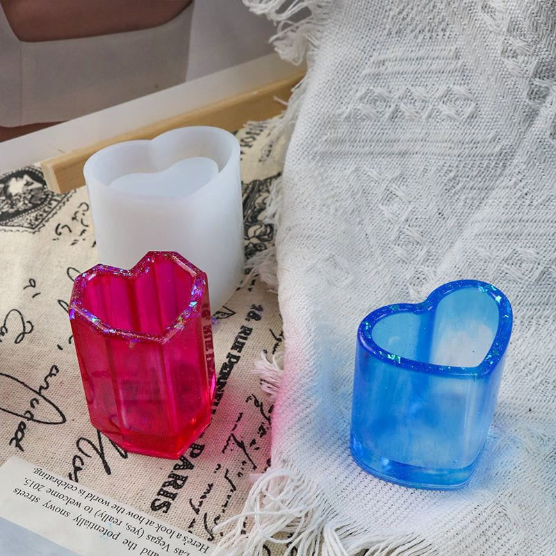 Heart pen stand mould