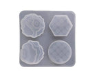4 pieces engraved design pop socket or keychain mould
