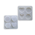4 pieces engraved design pop socket or keychain mould