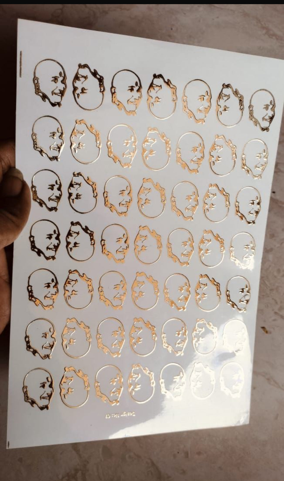Guru ji Golden Embossed stickers