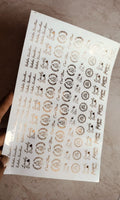 Rakhi Golden Embossed stickers