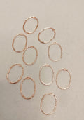 Rose gold oval bezel