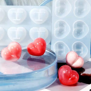 Plum heart keychain mould
