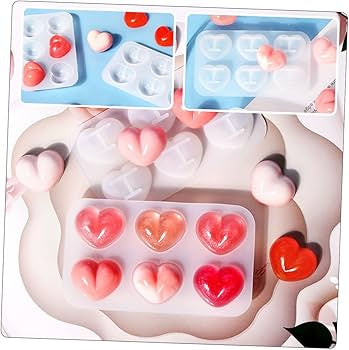 Plum heart keychain mould