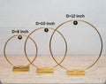 Metal hoop stand
