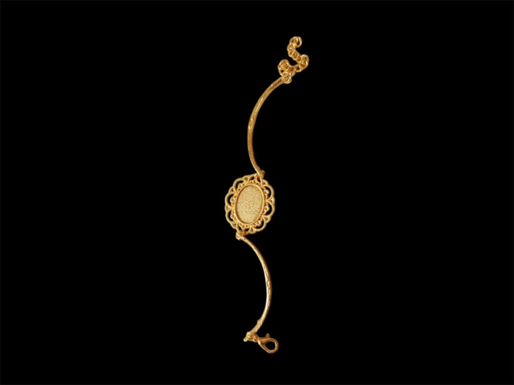 Oval 4 bracelet base for resin)