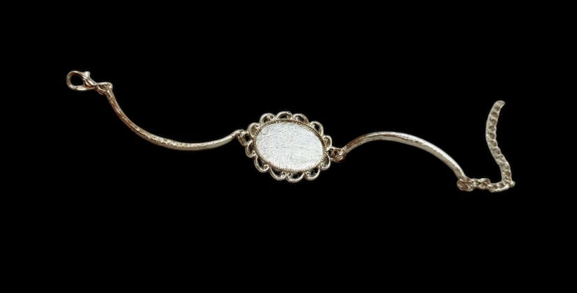 Oval 5 bracelet base for resin)