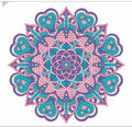 Mandala design color sticker
