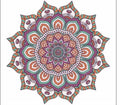 Mandala design color sticker