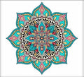 Mandala design color sticker