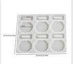 6 Cavities Small Elegant Photo Frame Mould
