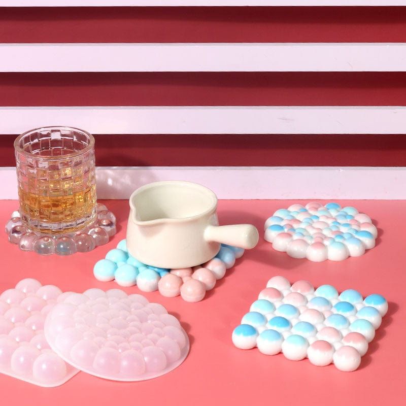 Square Bubble Coaster Mould