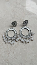 White Chand Bali Jhumka