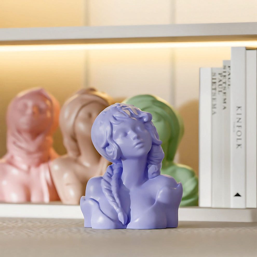 Girl Statue Candle or Concrete Mould