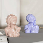 Turban Girl Statue Candle Mould