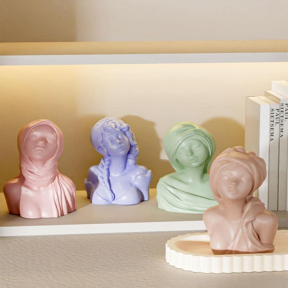 Turban Girl Statue Candle Mould