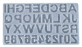 Alphabet Resin Molds Silicone with Hole