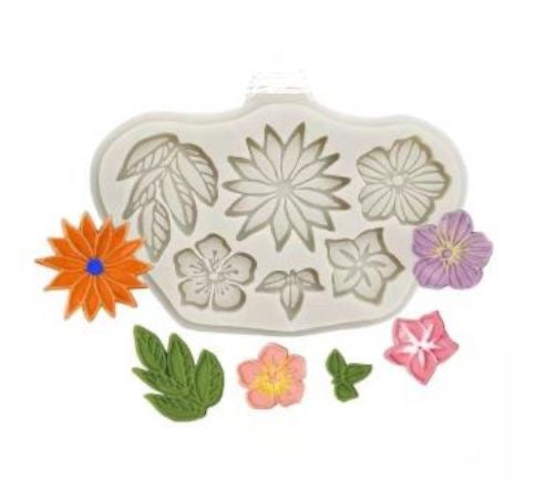 6 in 1 3D flower mould