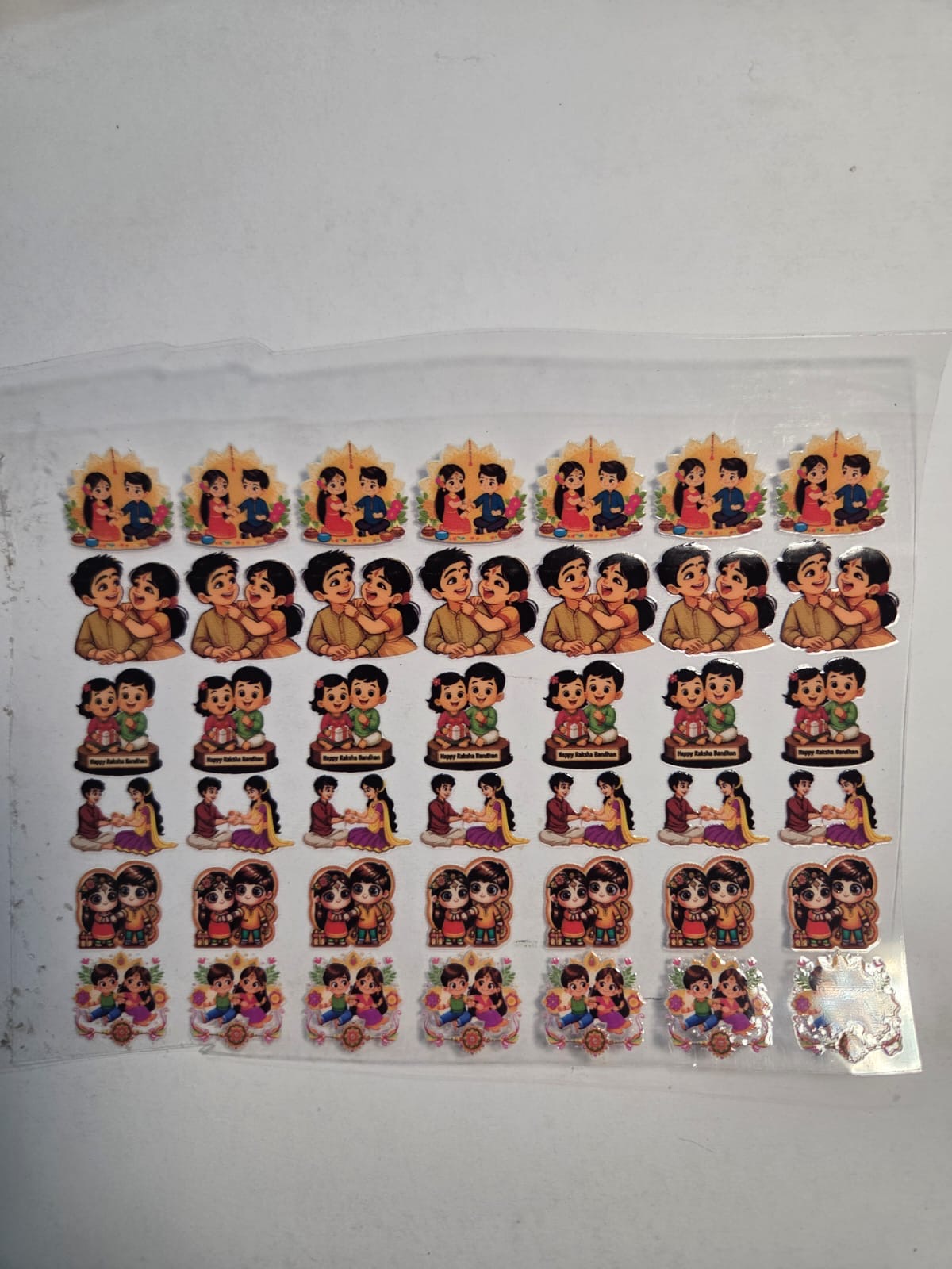 Uv Sticker Rakhi Design