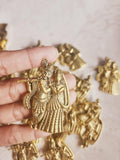 Metal Radha Krishna charm