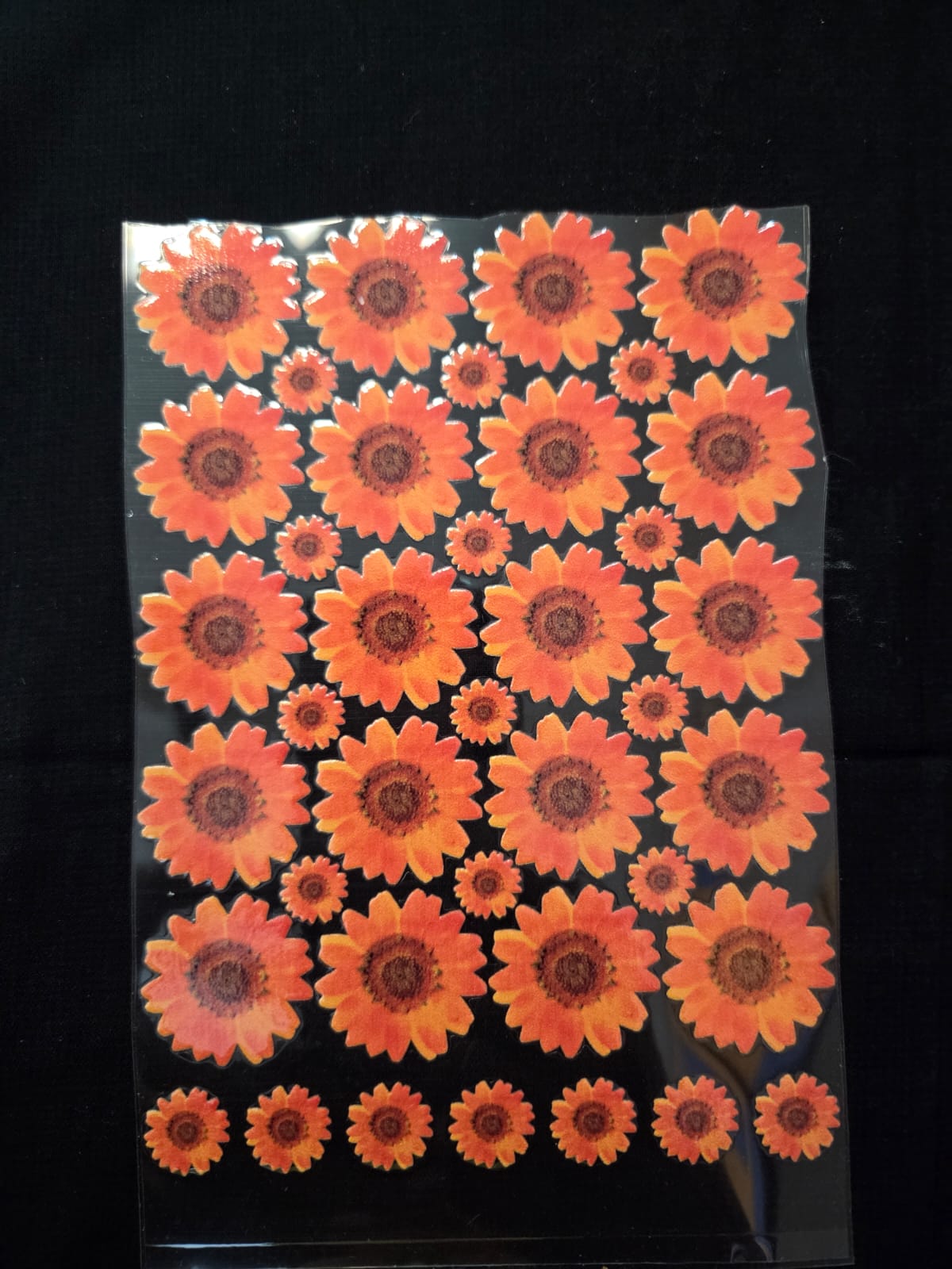 Uv Sticker Orange Daisy