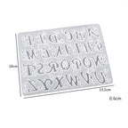 78 cavities alphabet latter Silicon Mould