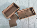 Mdf Tray With 2 Coaster