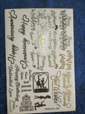 Love Golden Embossed stickers
