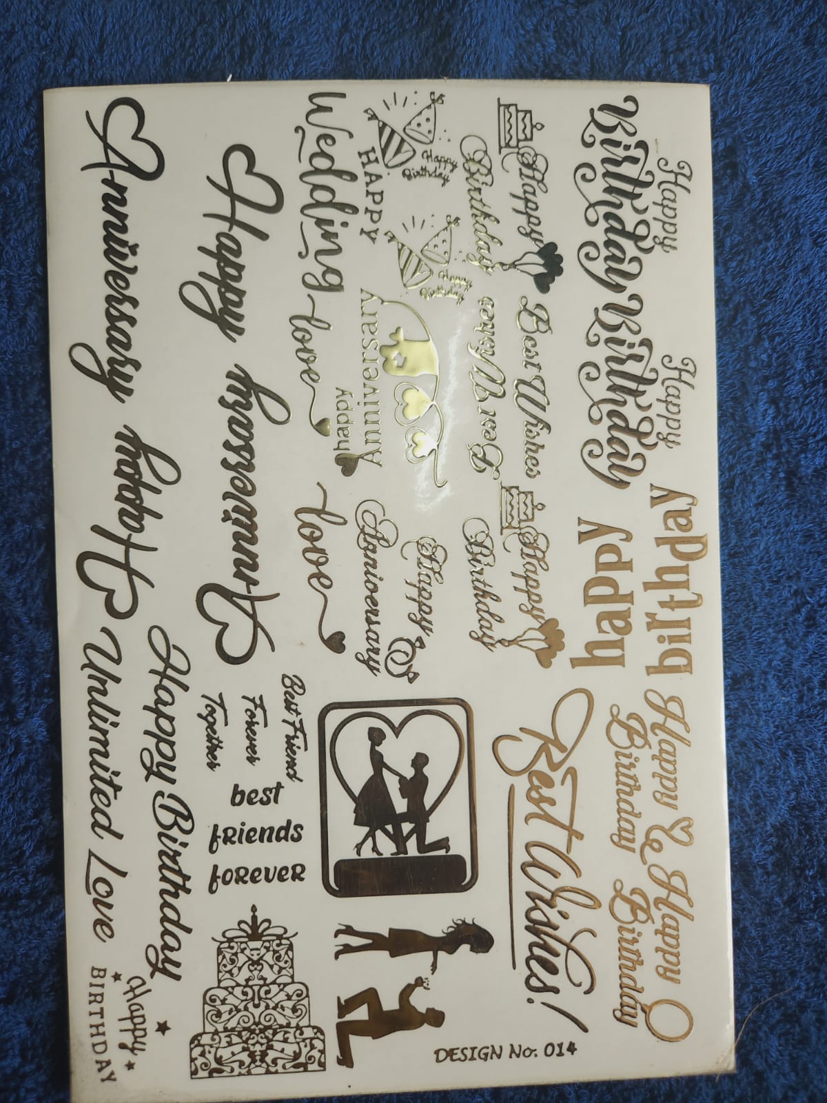 Love Golden Embossed stickers