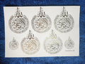 Ayatul-Kursi Arabic Golden Embossed stickers